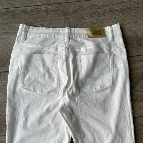 Joseph  Ribkoff Embroidered Leg Jean - Picture 13 of 15